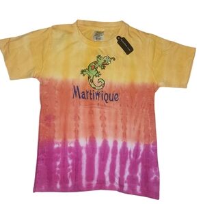 NWT Martinique Kids Lizard Gecko Tshirt UNISEX Sz. 8 Souvenir Tshirt
